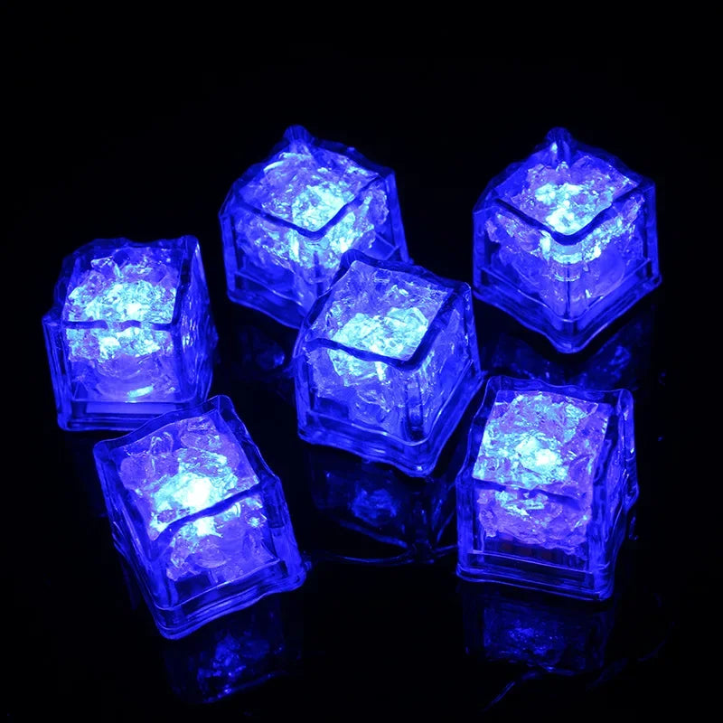 Waterproof Led Ice Cube Multi Color Flashing Glow in The Dark Light