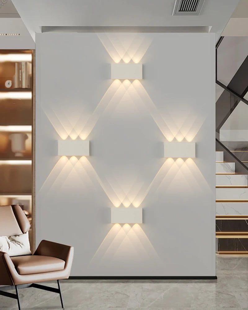 LED modern charging wall lamp touch 3-color  3600mAh