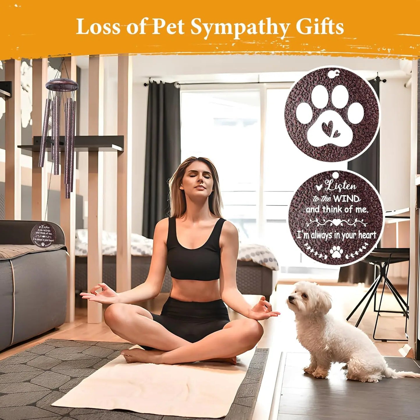 25 Inch Pet Memorial Wind Chimes