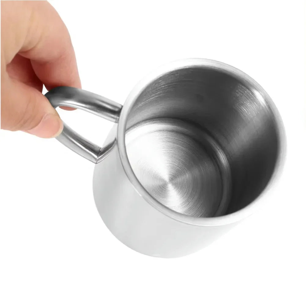 220ML/200ML 10-1PC Metal  Mug Cup Stainless Steel