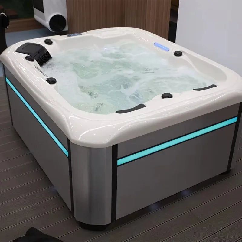acrylic hot tub with jet massage function