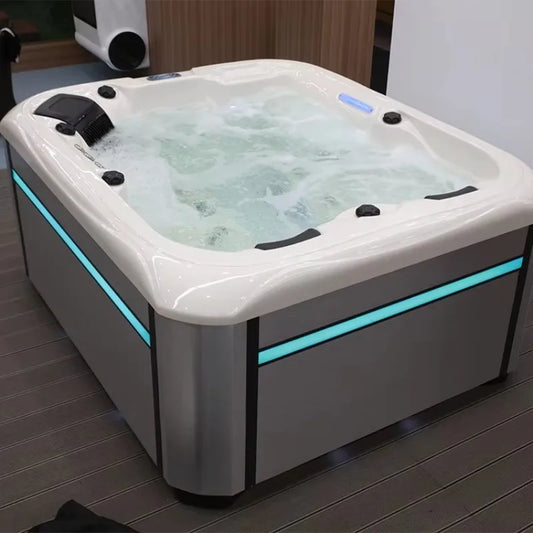 acrylic hot tub with jet massage function