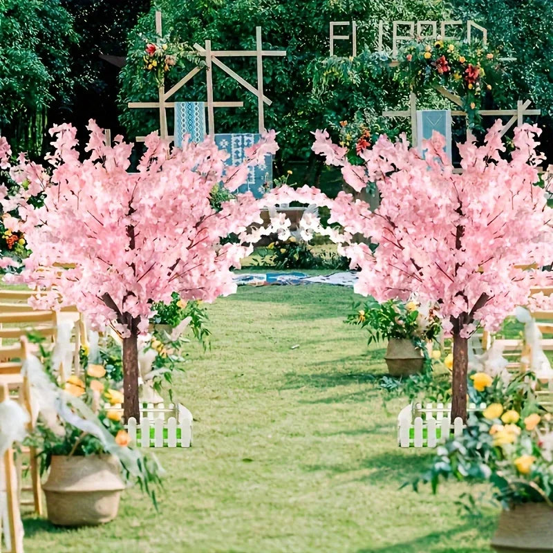 Artificial Cherry Trees Indoor Decor: Pink Tree Outdoor