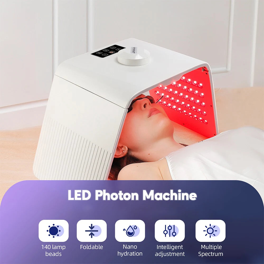 Foldable 7 Color LED Photon Facial Body Beauty Machine