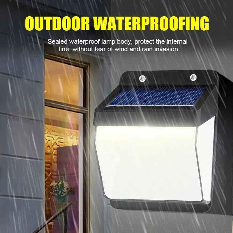 Solar Outdoor LED Wall Light Waterproof Steps Garden Wall Light