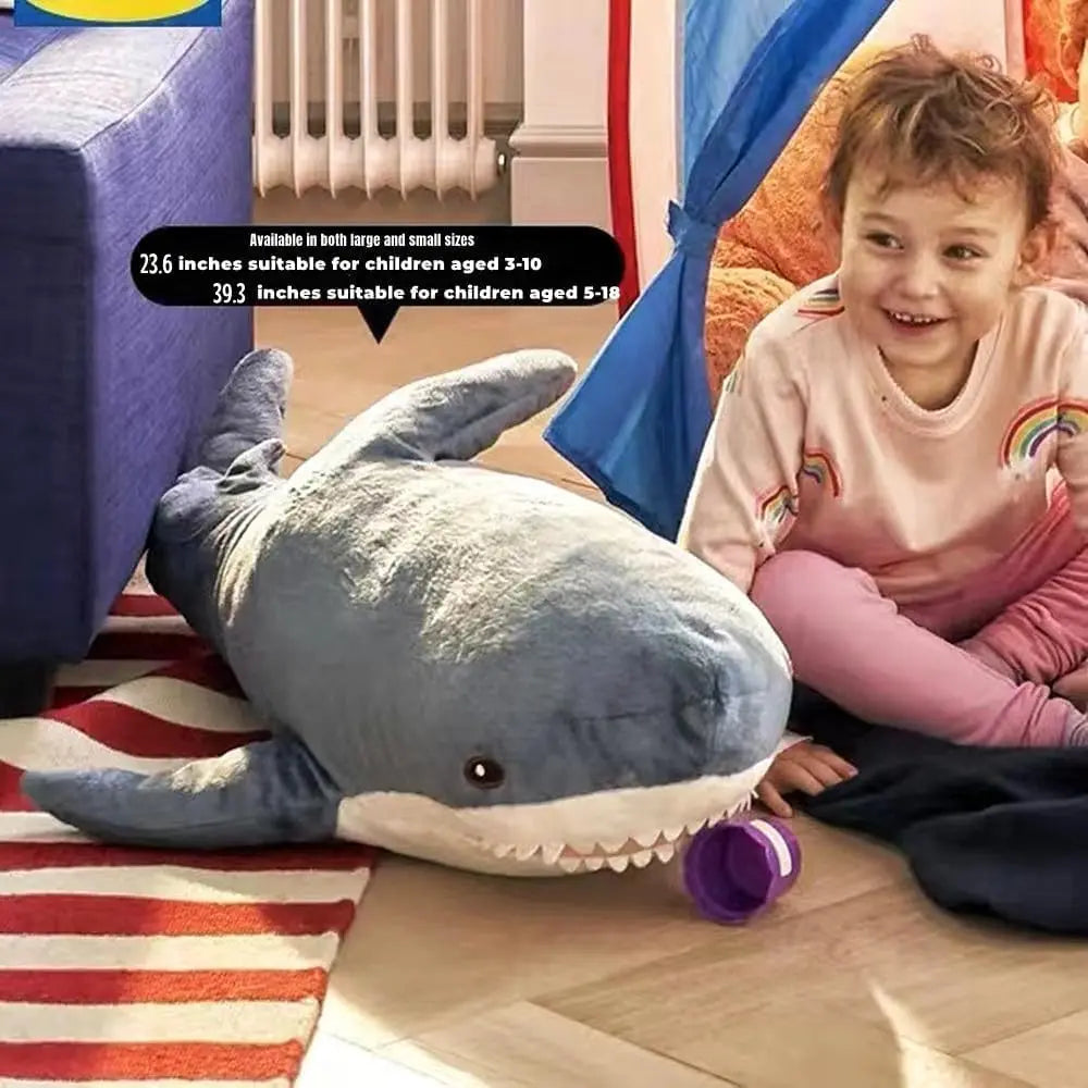 39.3-Inch Giant Shark Plush Toy Soft Pillow Cushio