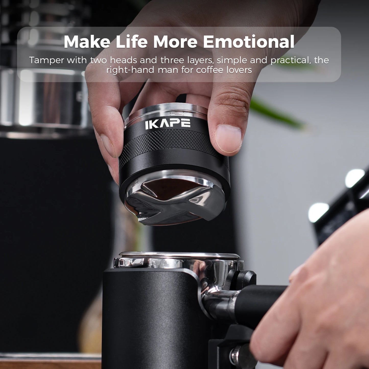 2 in 1 Coffee Tamper Distributor fit for 51/54/58mm