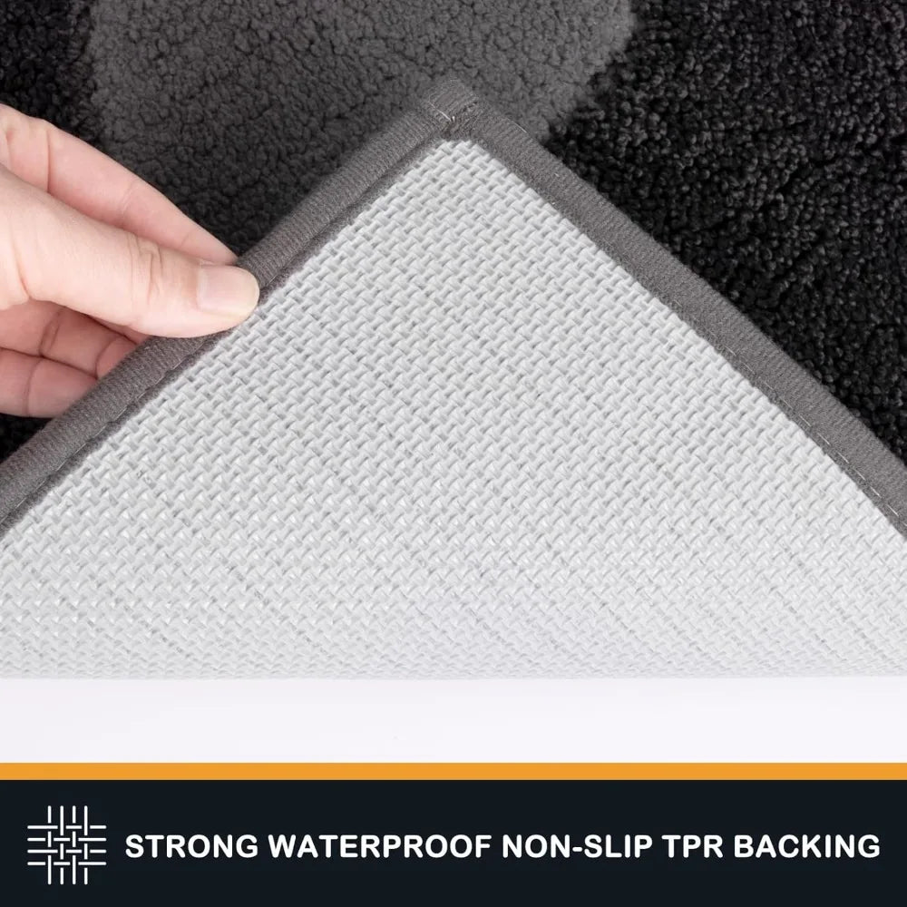 Dirt Trapping Door Mat 32 x 47, Non-Skid/Slip Machine Washable Microfiber