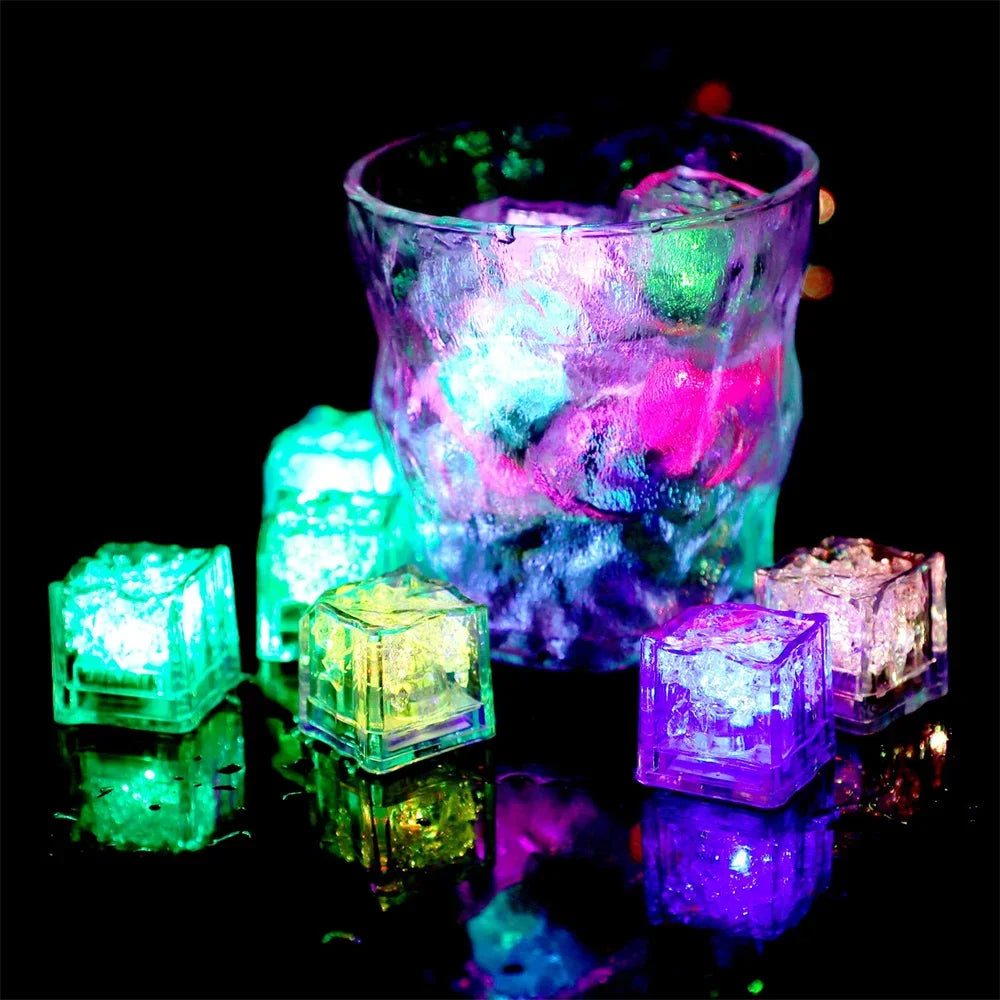 Waterproof Led Ice Cube Multi Color Flashing Glow in The Dark Light