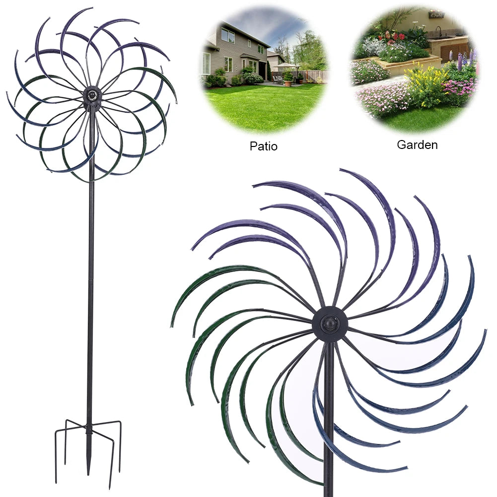 Windmill Double-Layer Wear-Resist Metal Wind Catcher