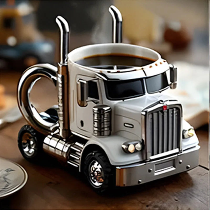 Creative Truck Coffee Mugs 11 Ounces Semi-trailer