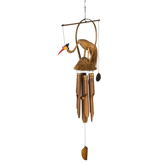 Gilbert Gooney Melodic Bird Wind Chimes Patio Decor 37"