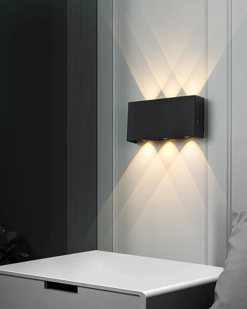 LED modern charging wall lamp touch 3-color  3600mAh