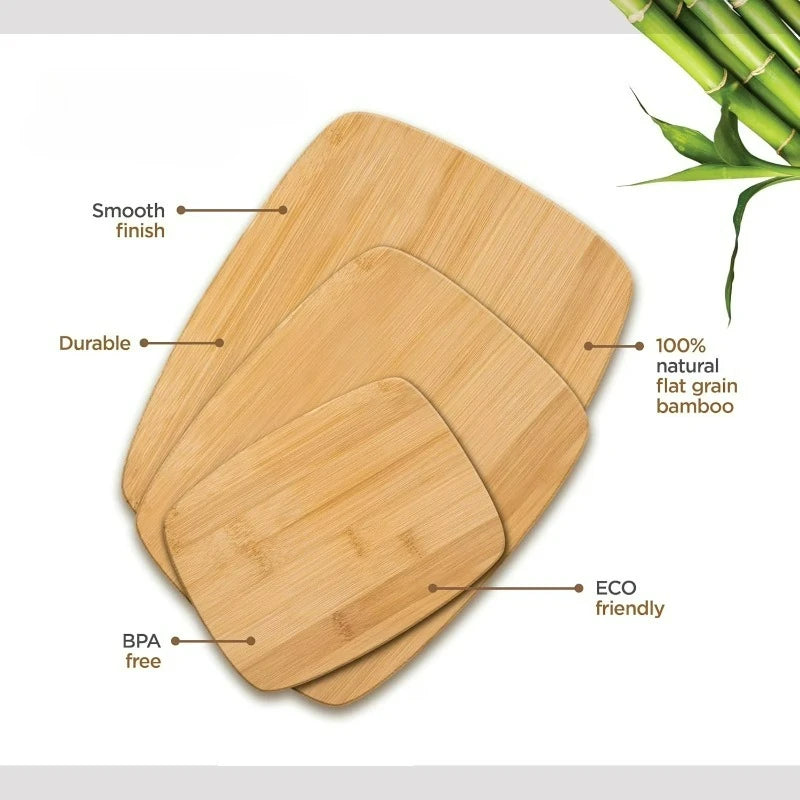 3 Piece Reversible Wood Cutting Boards
