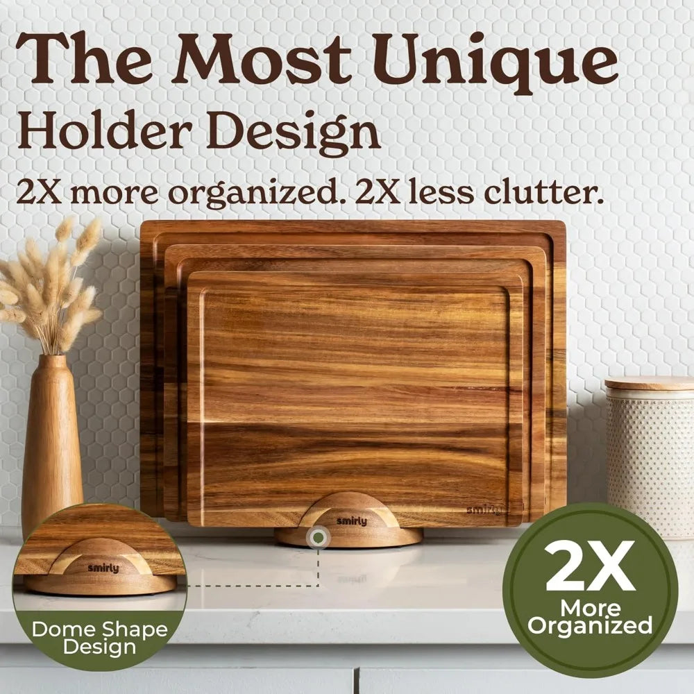 Wood Cutting Boards Bamboo Cutting Board Set, Charcuterie