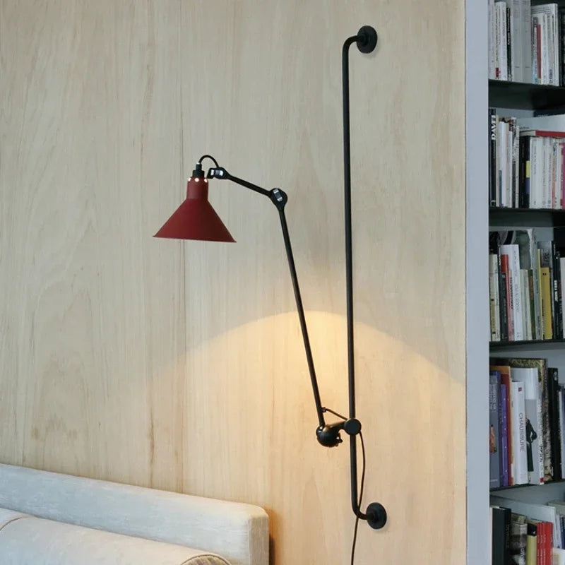 Wall Lamp LED Long Adjustable Rocker Arm