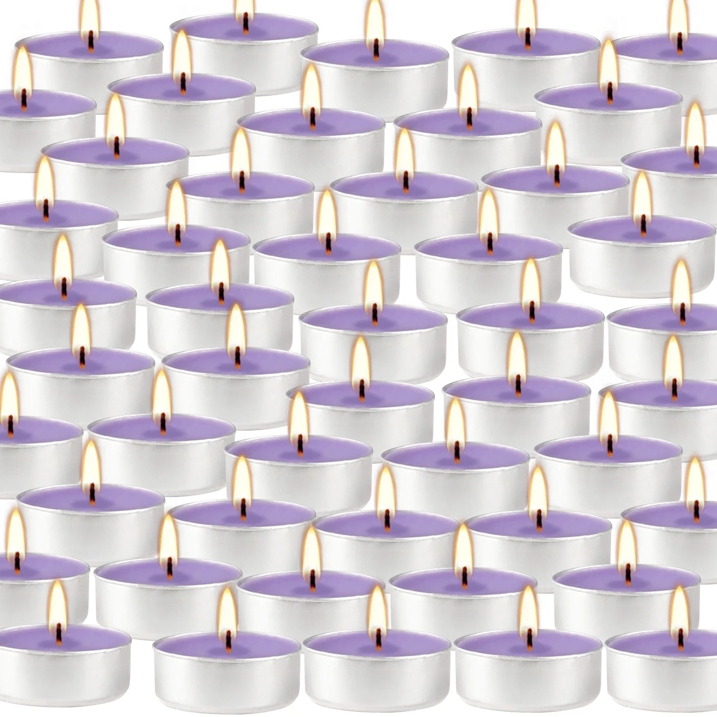 100 Lavender Scented Aluminum Shell Tea Wax, Purple  Lavender