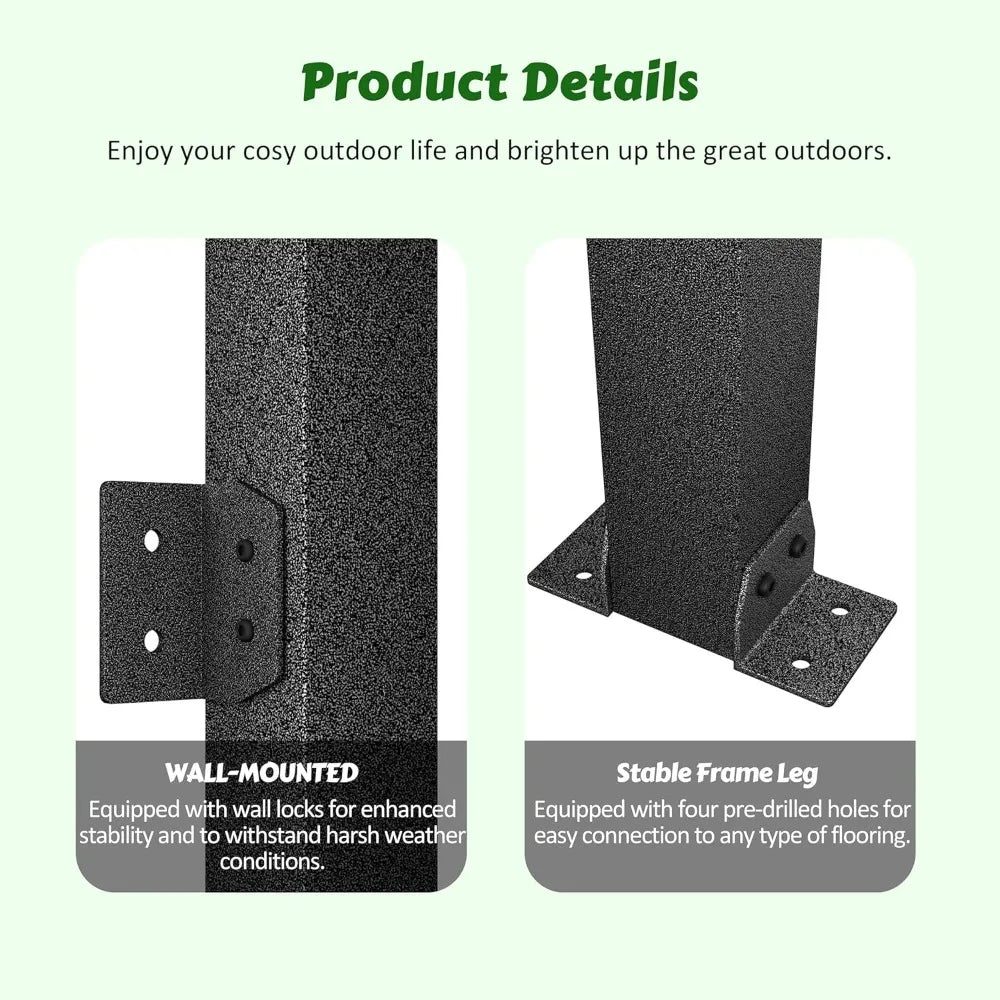 10'x 14' Gazebo, with Metal Frame,  Heavy Duty Awnings