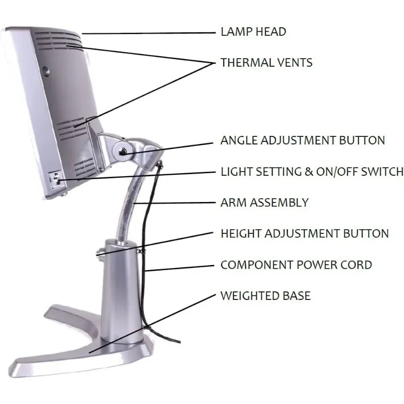 Day-Light-Plus Sunlight Therapy Lamp - 10000 LUX 12", LED