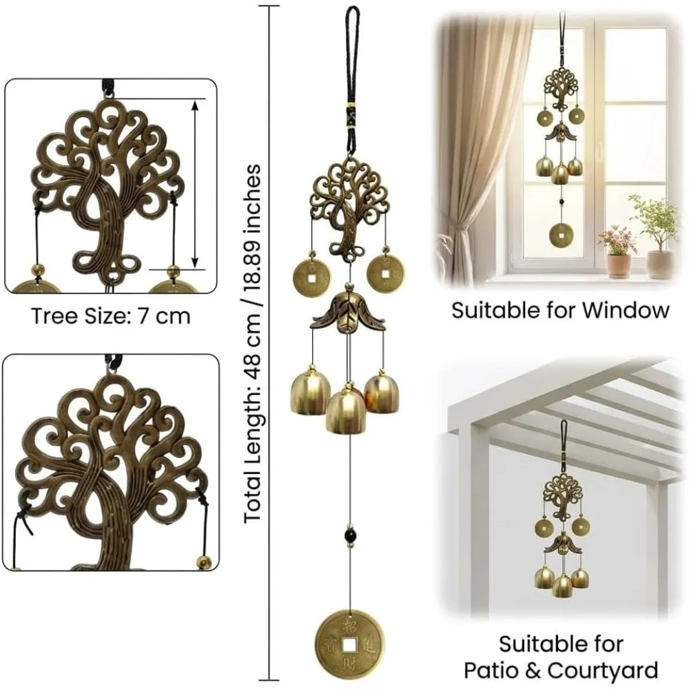 Elegant Wind Chimes  Metal Bells Hanging Ornamen