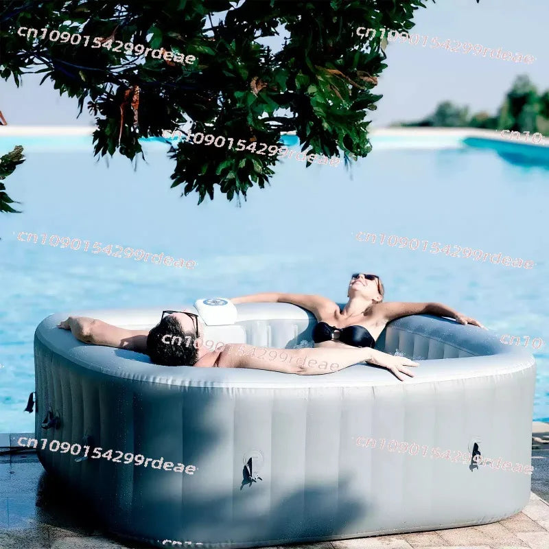 Inflatable Jacuzzi Heated Spa Pool Bubble