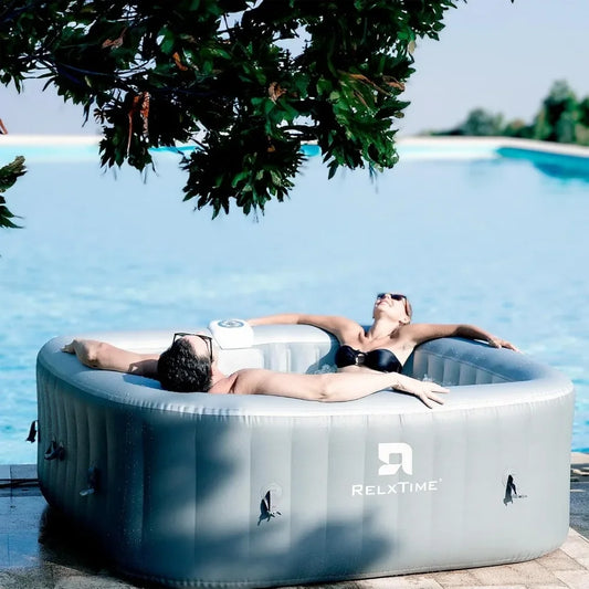 Inflatable Hot Tub 4 To 6 Person, Blow Up Spa Square