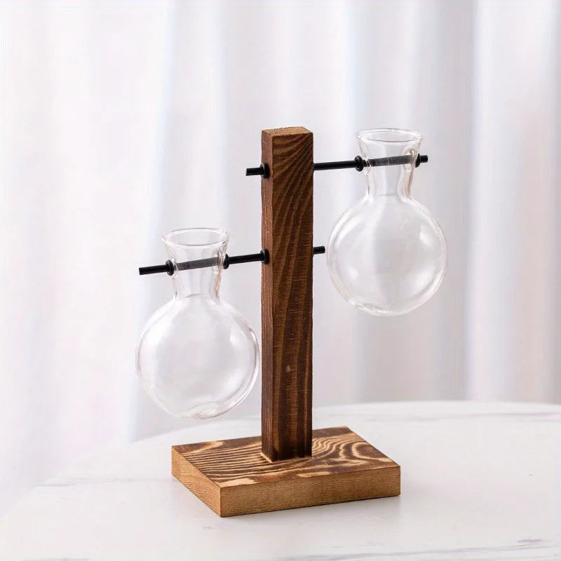 Hydroponic Glass Vase, Vintage Desktop Plant Terrarium Planter