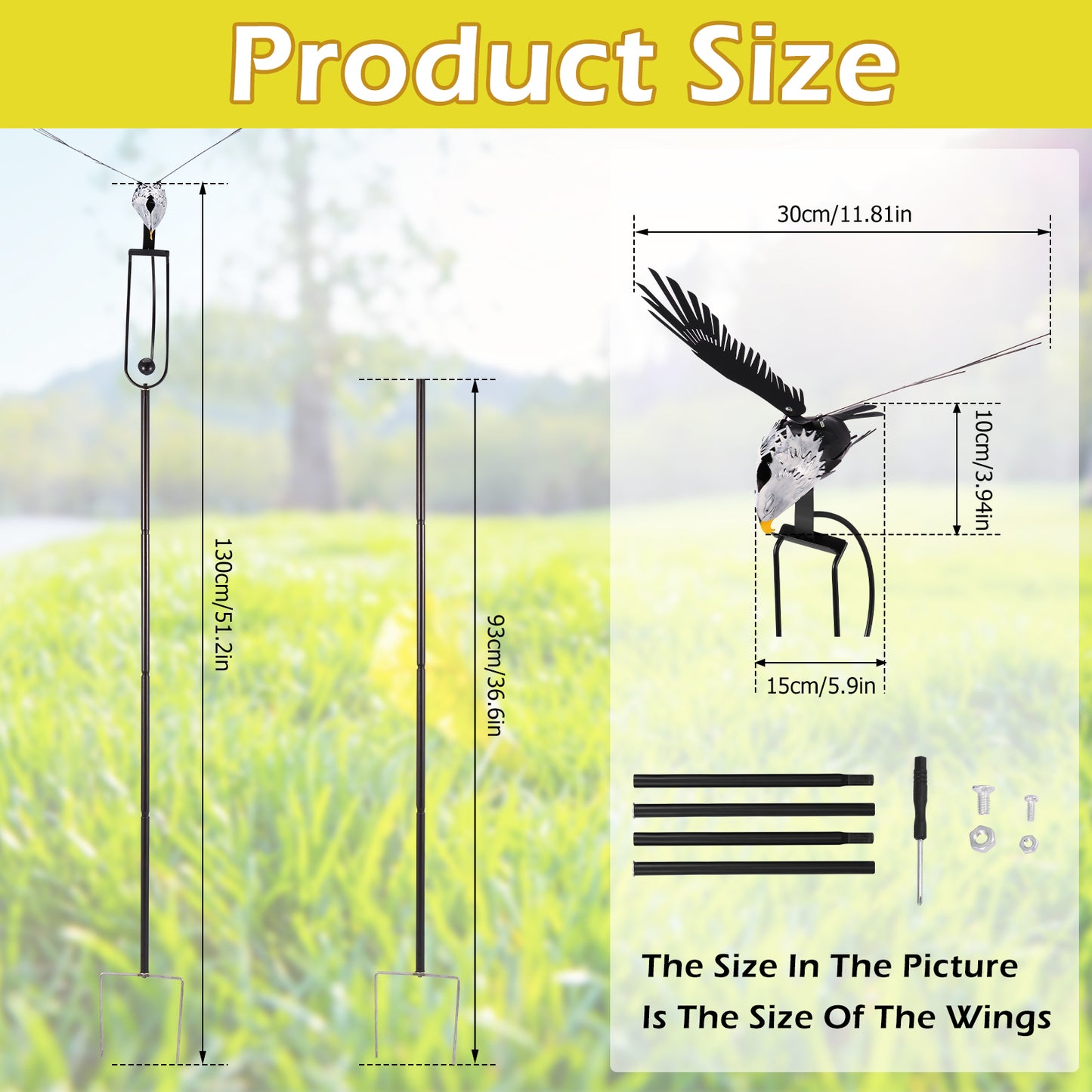 Iron Owl Wind Spinner Wing Flapping Owl Wind Chime