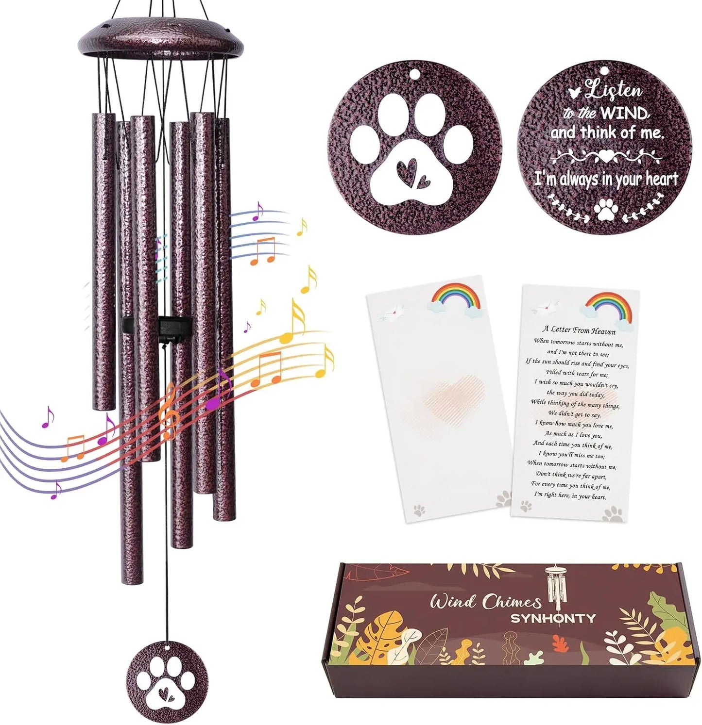 25 Inch Pet Memorial Wind Chimes