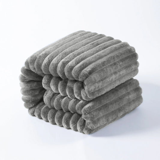 Plush Flannel Fleece Blanket, Soft Lightweight Fuzzy Blanket
