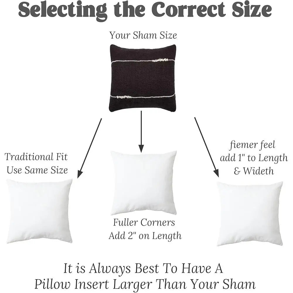 Down Feather Pillow Inserts 26x26 Pack of 2 Soft Supportive