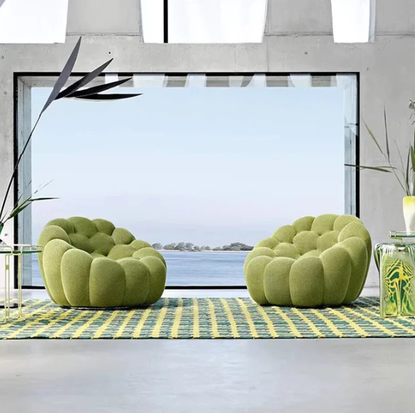 Modern Bubble Bean Bag Chair Sofa Oversized Fabric Upholstery