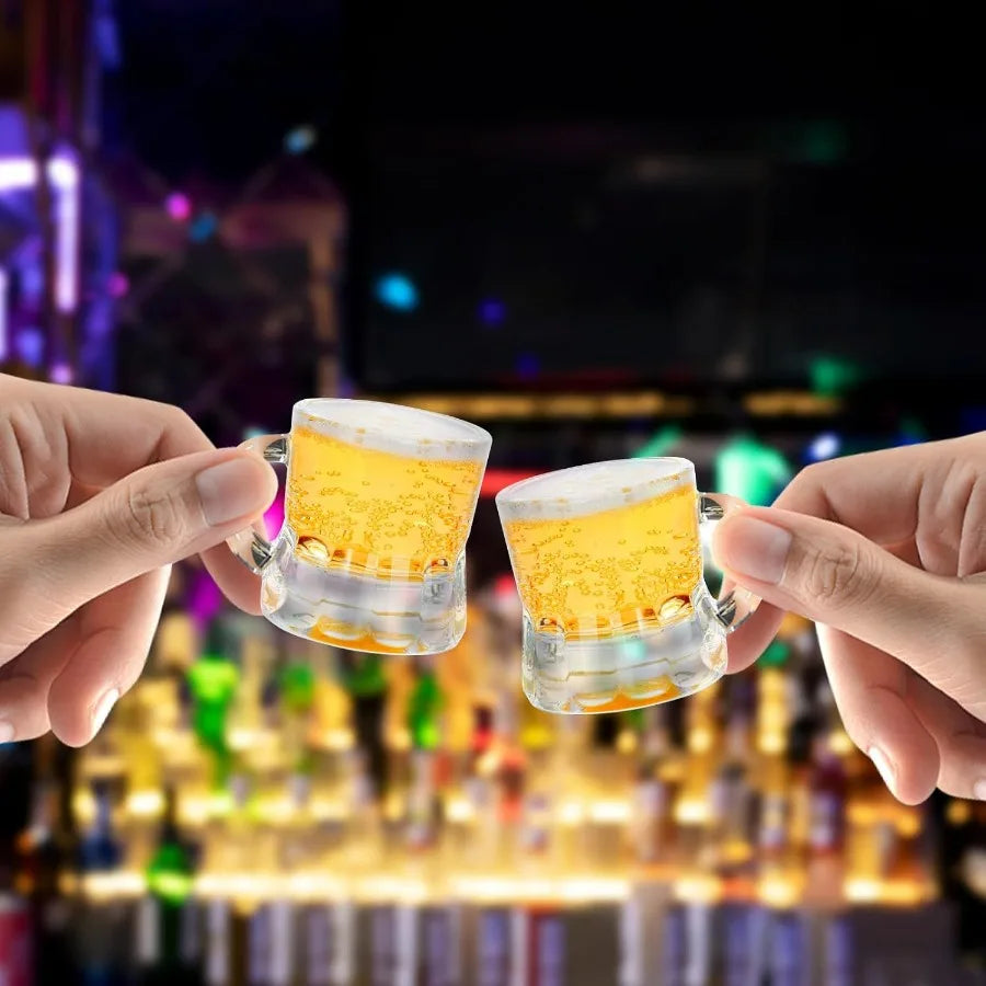 Mini Beer Mugs 40 Pcs Real Glass Shot Glasses 1 Oz