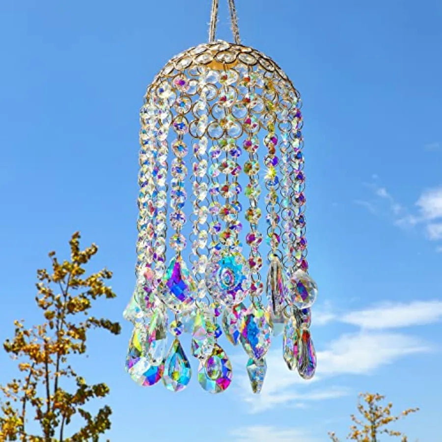 Crystal Chandelier Wind Chimes Suncatcher Pendant