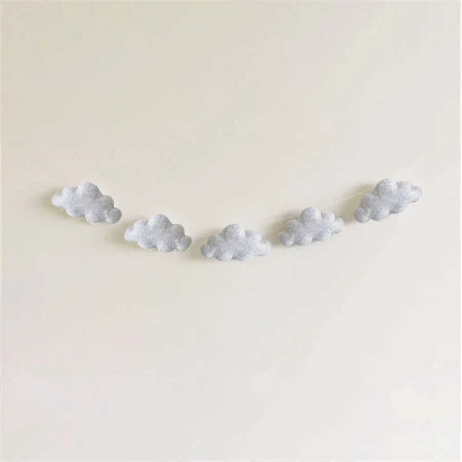 Felt Cloud Garlands String Wall Hanging