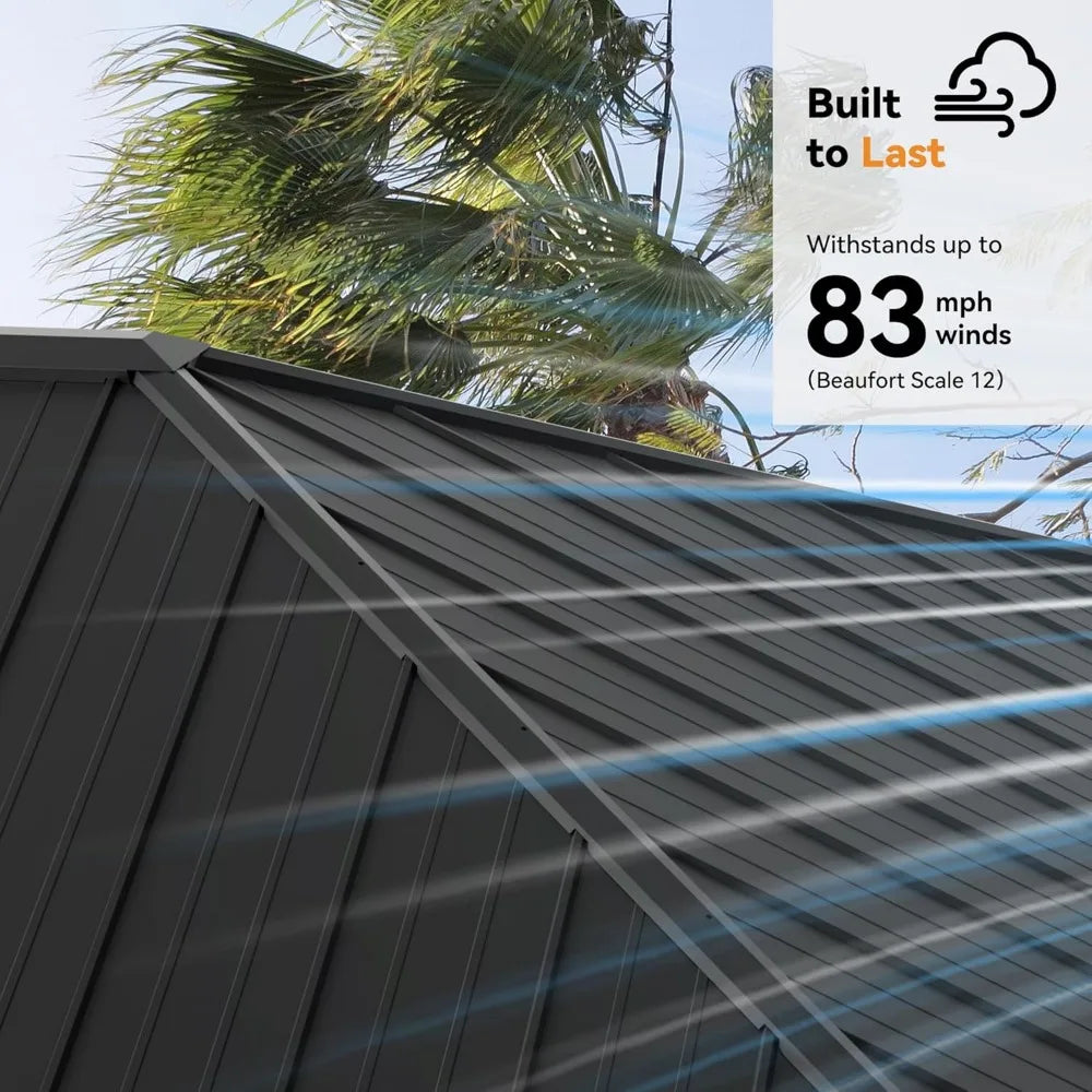 Wood Grill Gazebo 10' x 10',  Steel Hardtop Roof, Cedar Framed