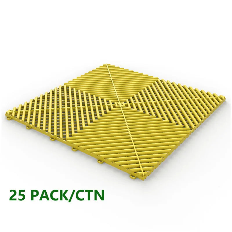 25PCS 1.8cm Thickness Garage Floor Mats Car Wash Room Floor Mat