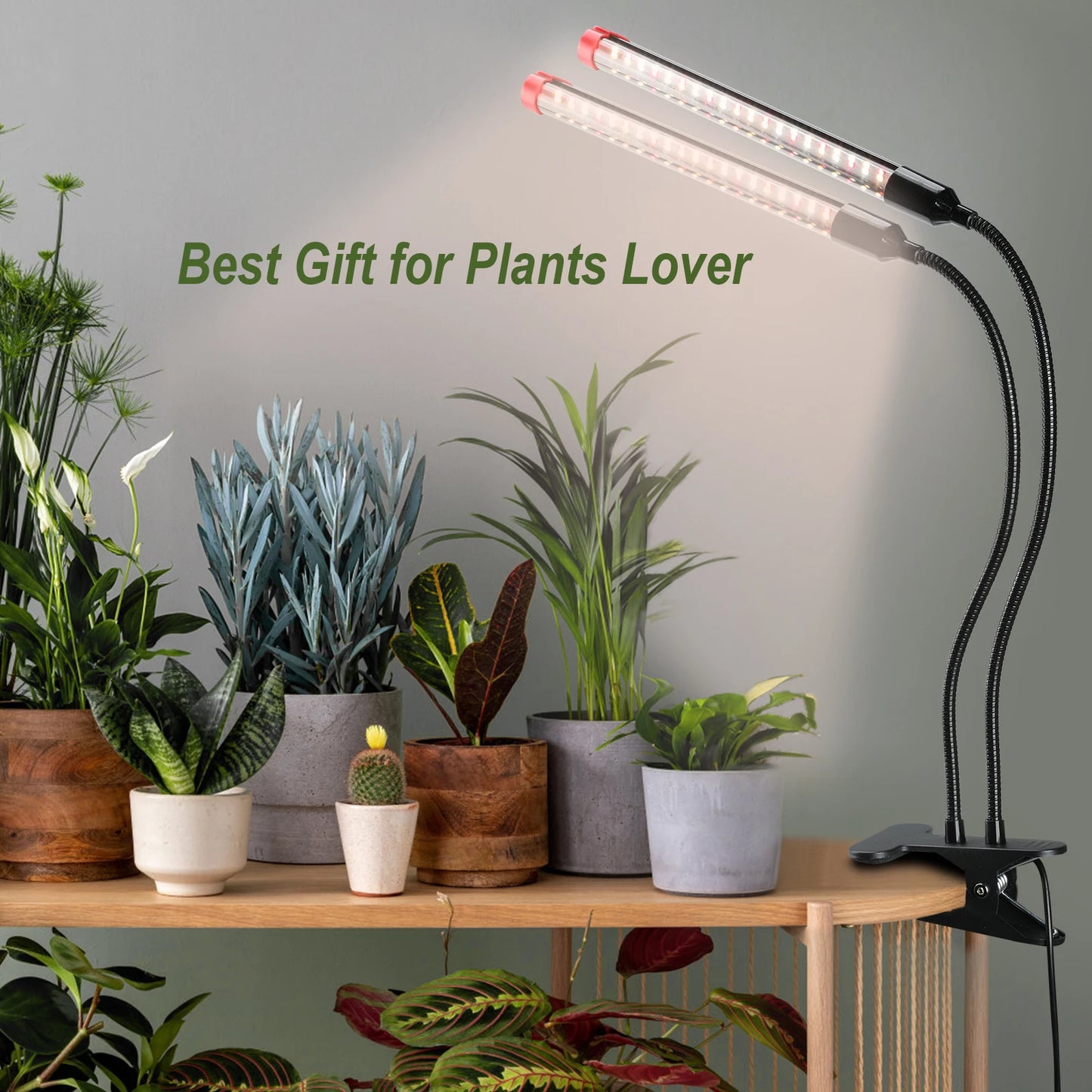 18W Power Home Plug, NOT 10W Adapter,  2Head Clip Grow Lights