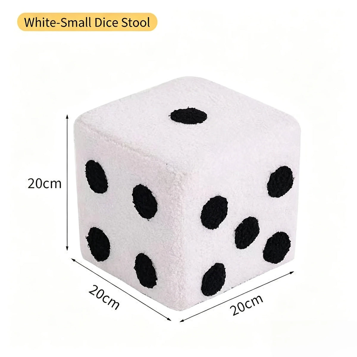 Dice Pouf  Stoo,l Shoe Changing, Low Sitting Pier