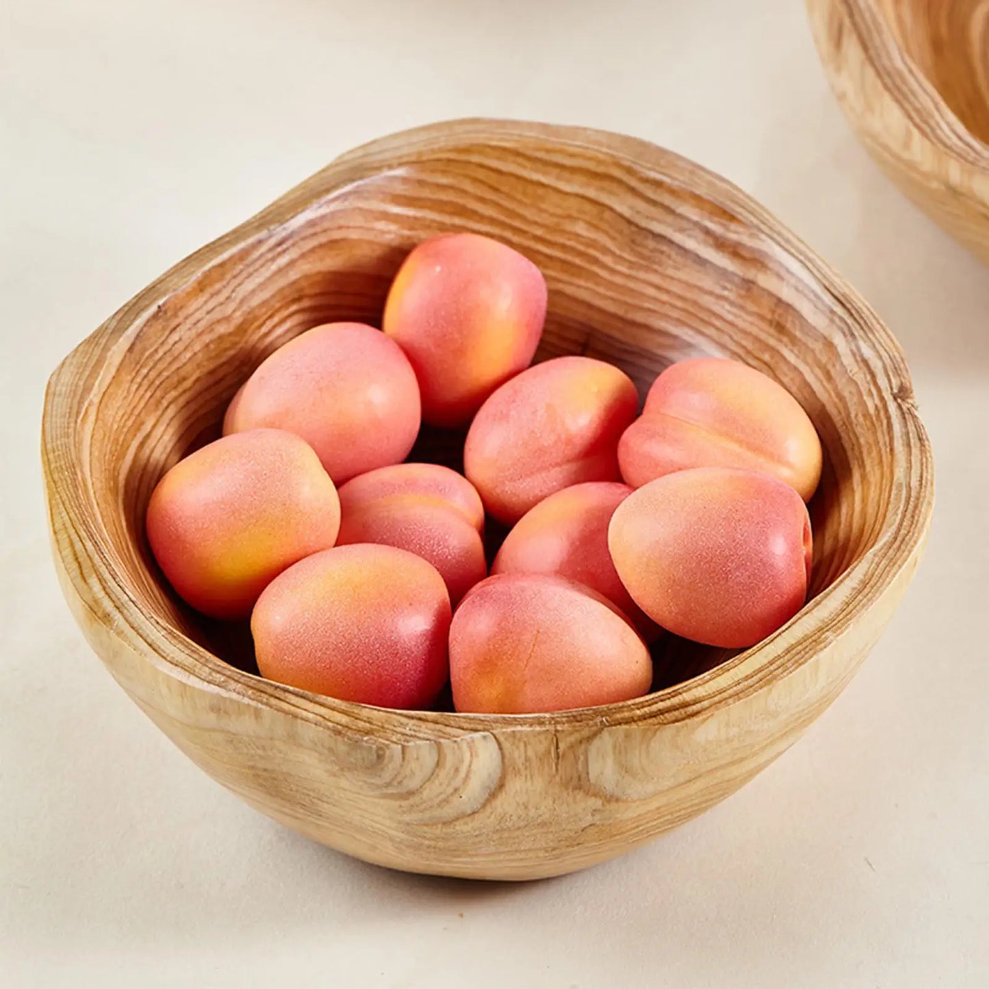 Salad Bowl Natural Wooden Rustic