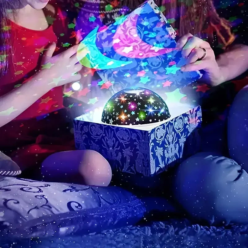 USB starry night light projector -360 ° rotatable, 9 color