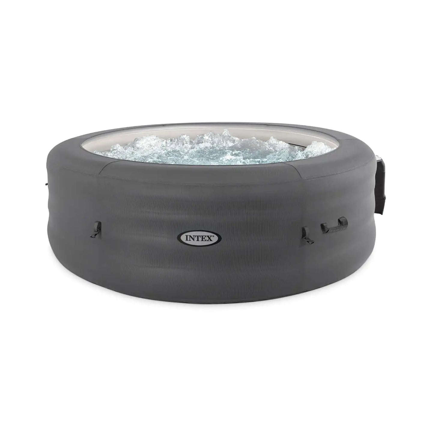SimpleSpa 6 Person Round Inflatable Hot Tub with Insulated Cover,