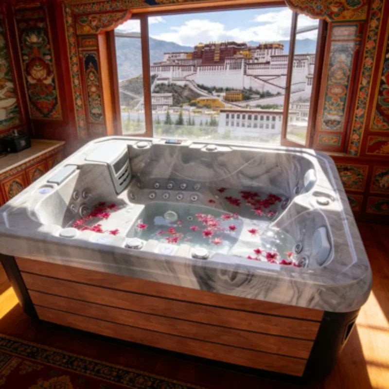 5 Adults Spa Whirlpool Jacuzzi Massage Hydrotherapy 140 Jets