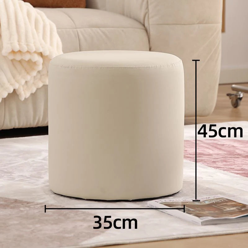 Wooden Ottomans Living Room  Vanity Stool Modern Low Step Stools