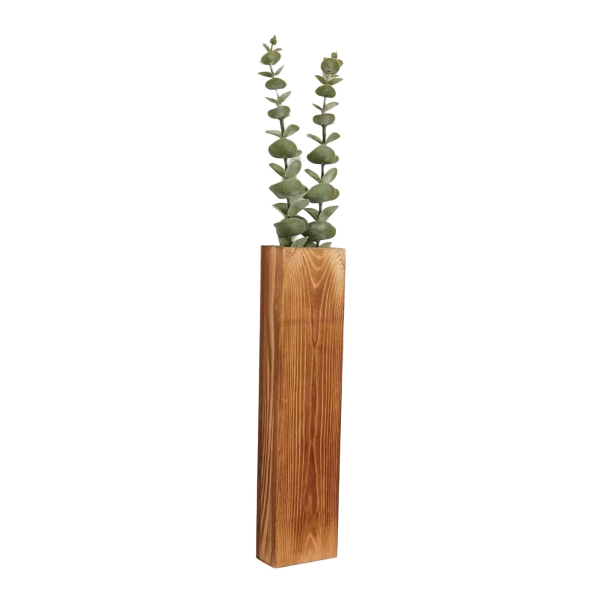 1pc Wall Planter Modern Solid Wood Vase