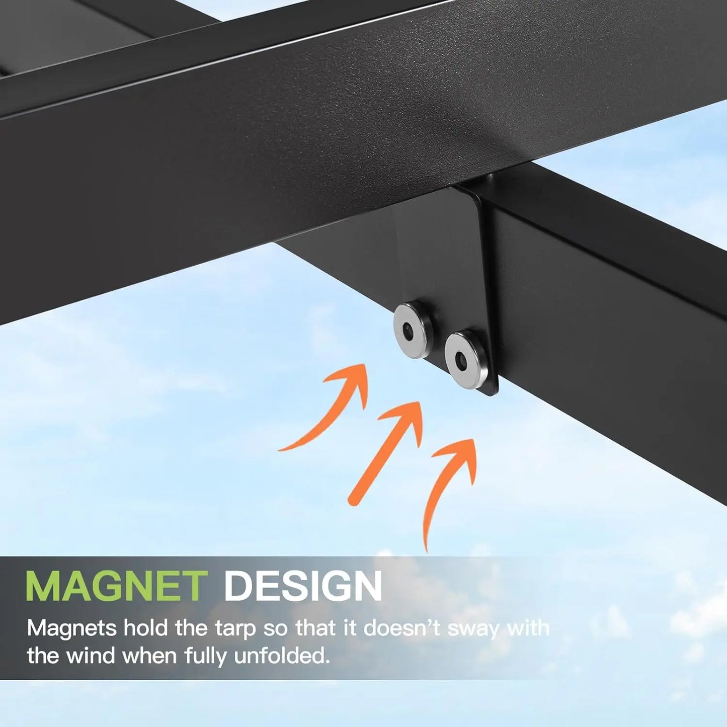 12x14 Outdoor Pergola, Patio Aluminum Pergola  Retractable Canopy