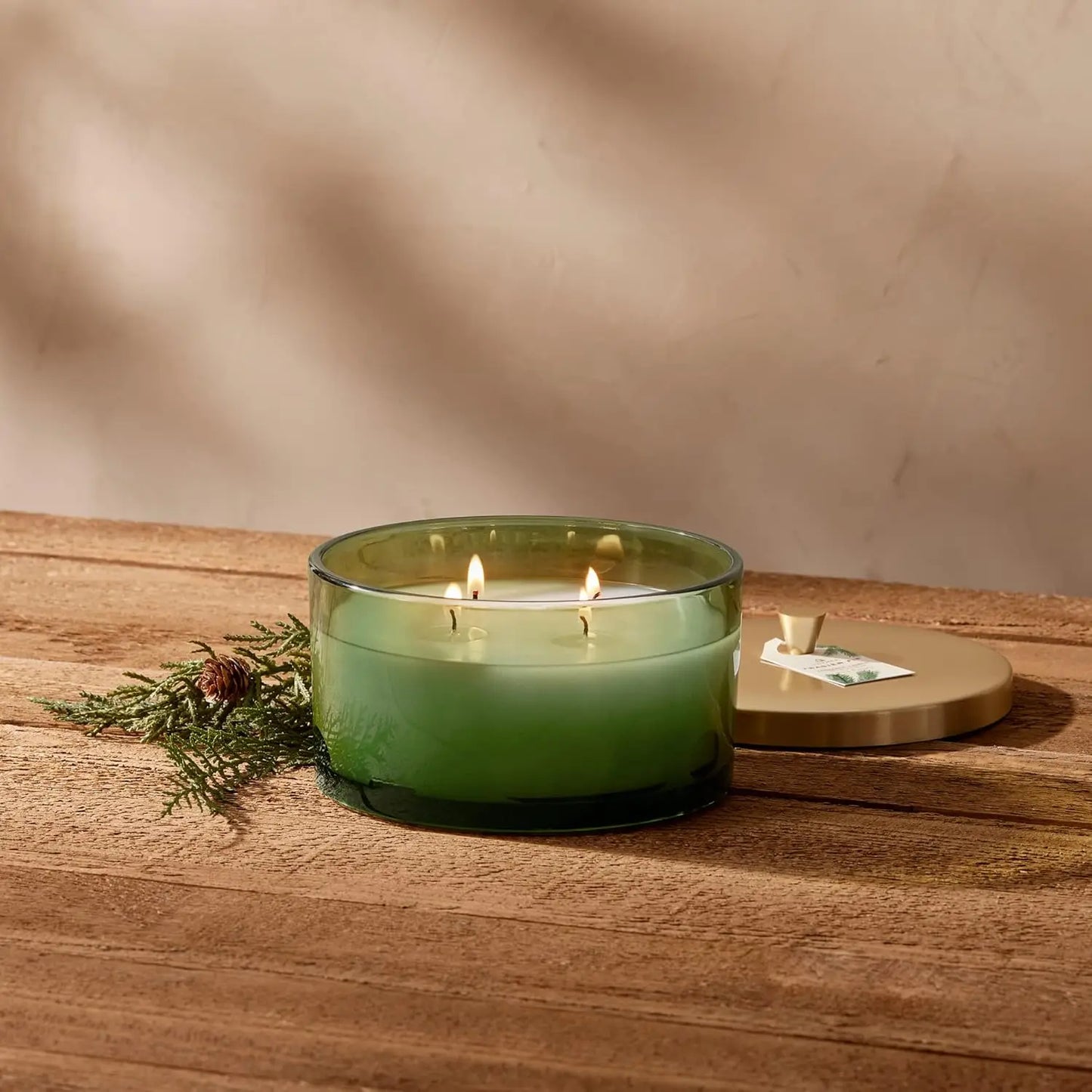 4-Wick Candle - Scented Siberian Fir, Cedarwood, and Sandalwood