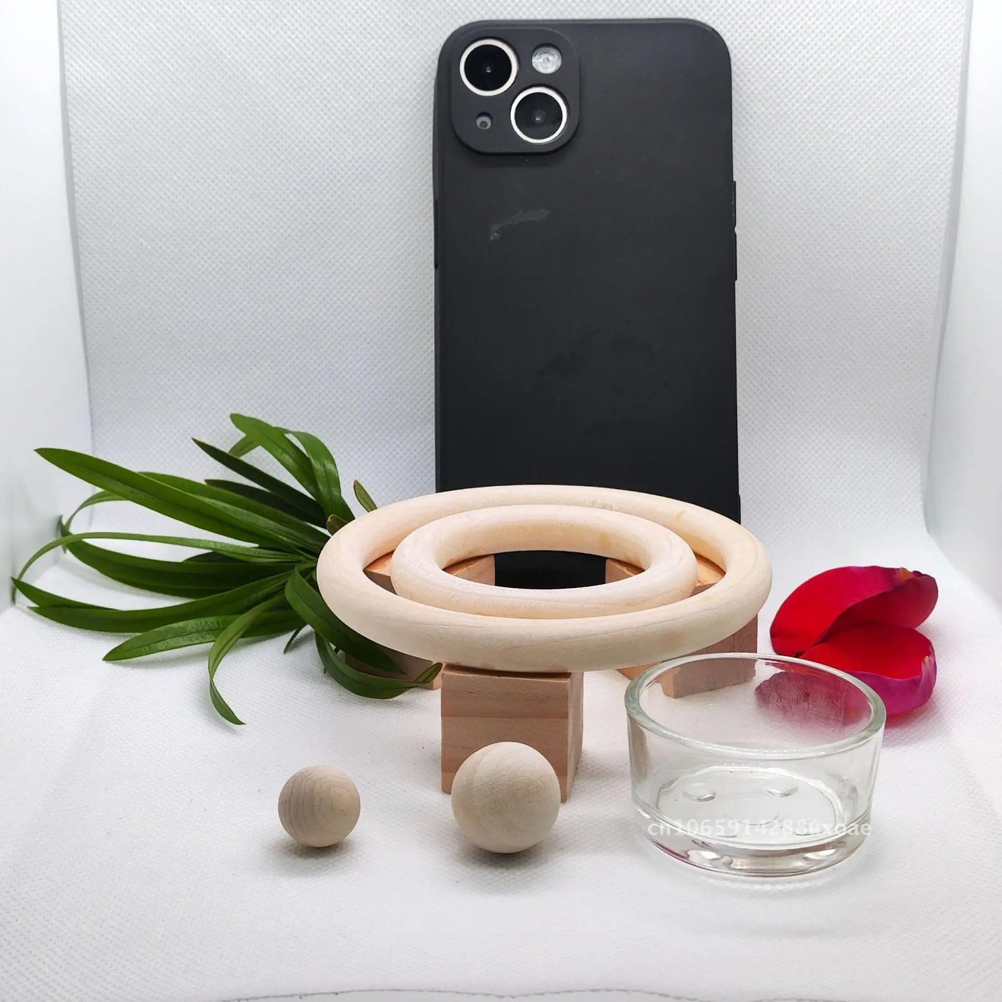 Solar System Theme Wooden Candlestick Orbiting