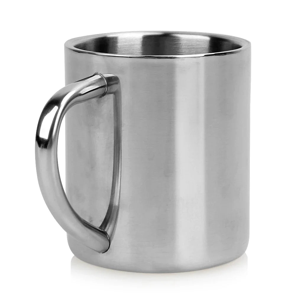 220ML/200ML 10-1PC Metal  Mug Cup Stainless Steel