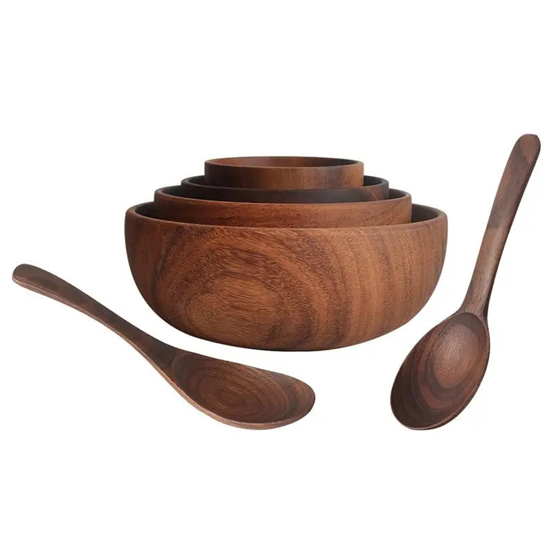 A84E-2X Acacia  Wooden Bowl 5.1X2.4Inch